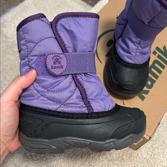 Kamik Snowbug 5 Waterproof Winter Boots SZ 10 purple - Picture 5 of 6